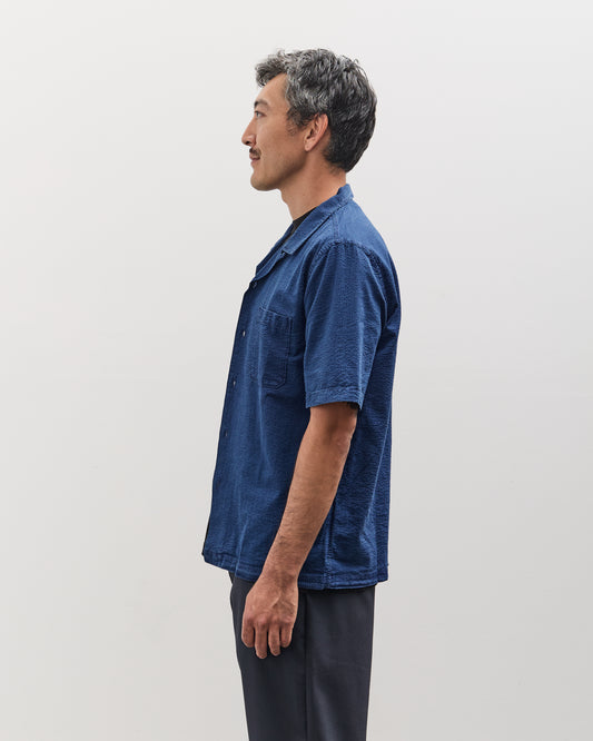 Universal Works Road Shirt, Washed Indigo