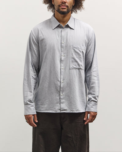 Universal Works Square Pocket Shirt, Sky Blue