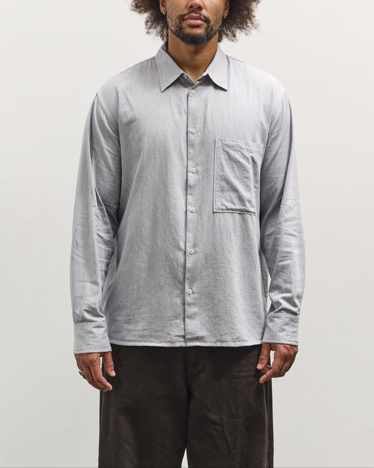 Universal Works Square Pocket Shirt, Sky Blue