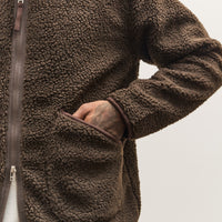 Universal Works Zip Liner Jacket, Brown
