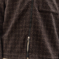 Universal Works Zip Shirt, Brown Cedar Check