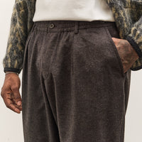 Universal Works Pleated Track Pant, Brown
