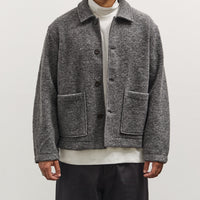 Universal Works Rams Jacket, Grey Marl