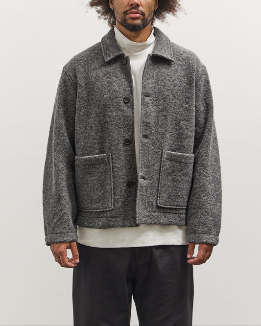 Universal Works Rams Jacket, Grey Marl