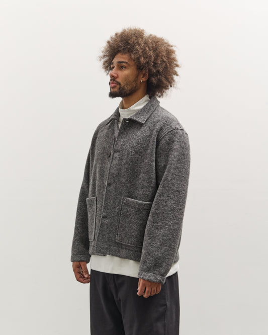 Universal Works Rams Jacket, Grey Marl