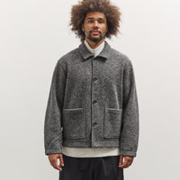 Universal Works Rams Jacket, Grey Marl