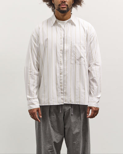 Universal Works Square Pocket Shirt, White