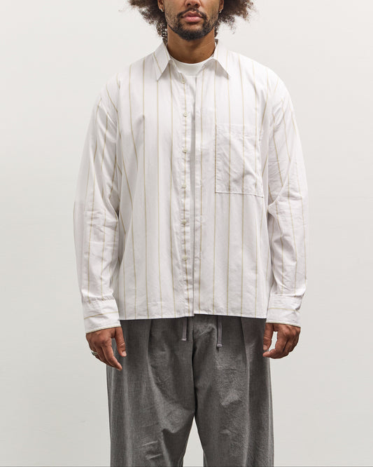 Universal Works Square Pocket Shirt, White