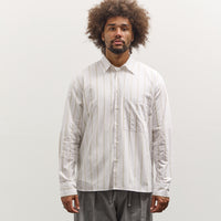 Universal Works Square Pocket Shirt, White
