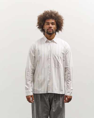 Universal Works Square Pocket Shirt, White