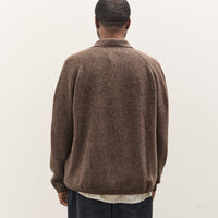 Universal Works Zip Cardigan, Brown