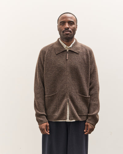 Universal Works Zip Cardigan, Brown