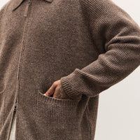 Universal Works Zip Cardigan, Brown