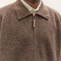 Universal Works Zip Cardigan, Brown