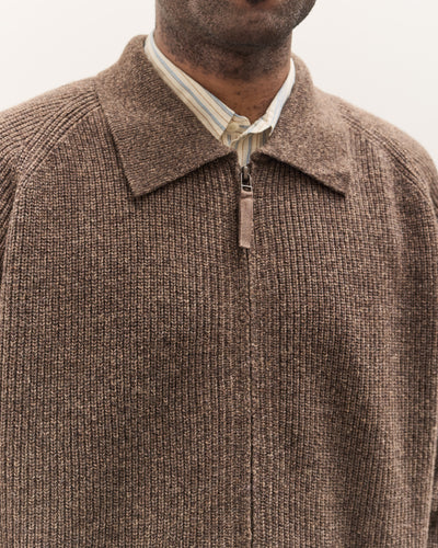 Universal Works Zip Cardigan, Brown