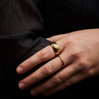 Maslo Domed Ring, Gold