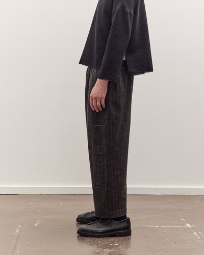 Mathir Trousers Unisex, Striped Wald Green