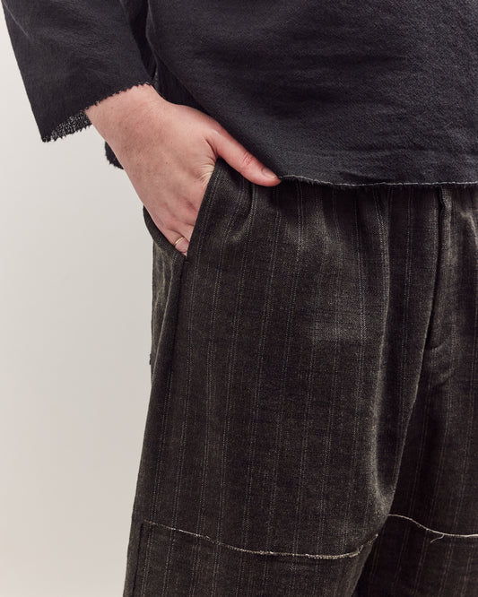 Mathir Trousers Unisex, Striped Wald Green