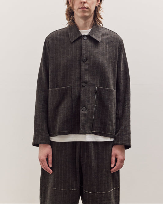 Athir Jacket Unisex, Striped Wald Green
