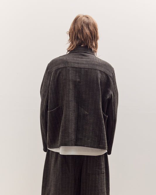 Athir Jacket Unisex, Striped Wald Green