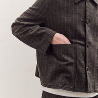 Athir Jacket Unisex, Striped Wald Green