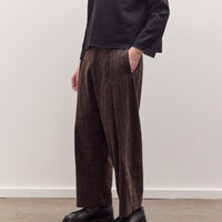 Kassel Trousers Unisex, Striped Bark Brown
