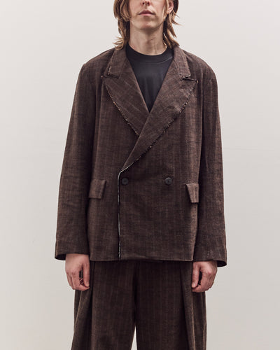 Sire Jacket Unisex, Striped Bark Brown