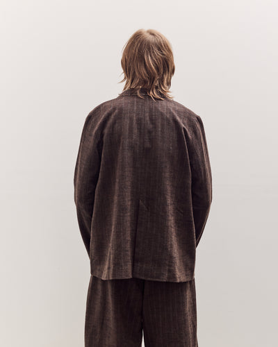 Sire Jacket Unisex, Striped Bark Brown