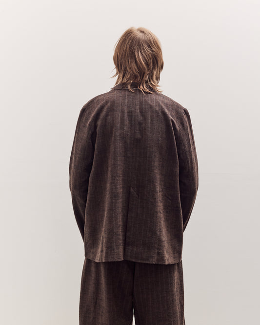Sire Jacket Unisex, Striped Bark Brown