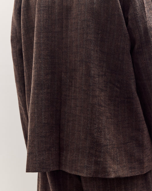 Sire Jacket Unisex, Striped Bark Brown