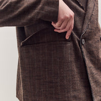 Sire Jacket Unisex, Striped Bark Brown