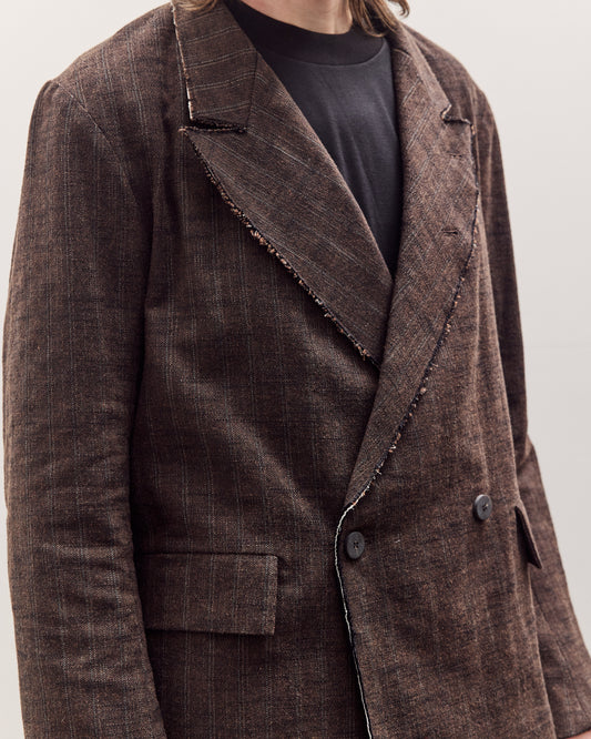 Sire Jacket Unisex, Striped Bark Brown