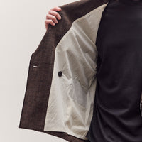 Sire Jacket Unisex, Striped Bark Brown