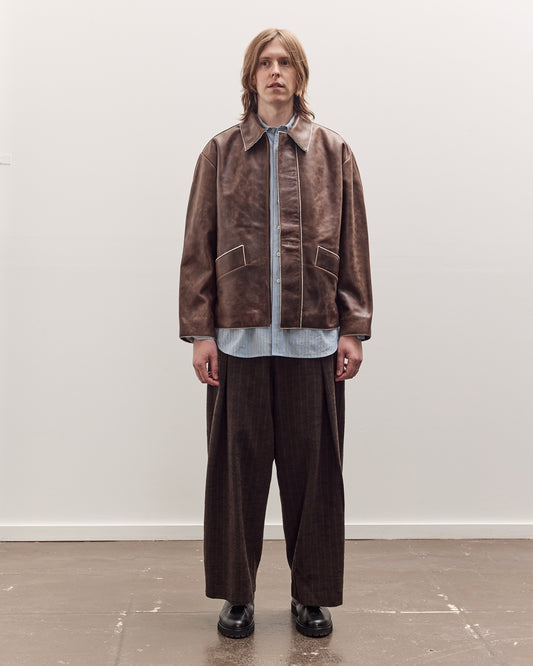 Avus Jacket Unisex, Walnut Brown Leather