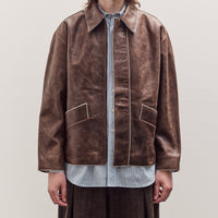 Avus Jacket Unisex, Walnut Brown Leather