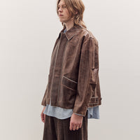 Avus Jacket Unisex, Walnut Brown Leather