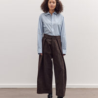 Kassel Trousers, Striped Bark Brown