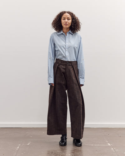 Kassel Trousers, Striped Bark Brown