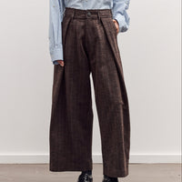 Kassel Trousers, Striped Bark Brown