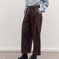 Kassel Trousers, Striped Bark Brown