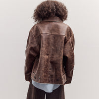Avus Jacket, Walnut Brown Leather