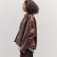 Avus Jacket, Walnut Brown Leather
