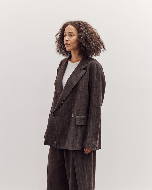 Sire Jacket, Striped Bark Brown