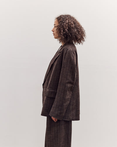 Sire Jacket, Striped Bark Brown