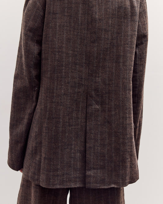 Sire Jacket, Striped Bark Brown