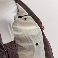 Sire Jacket, Striped Bark Brown