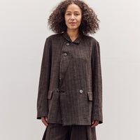 Sire Jacket, Striped Bark Brown