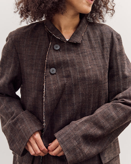 Sire Jacket, Striped Bark Brown