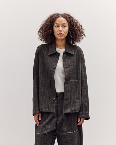 Athir Jacket, Striped Wald Green