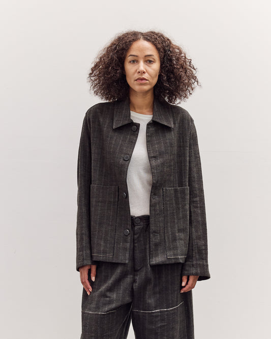 Athir Jacket, Striped Wald Green